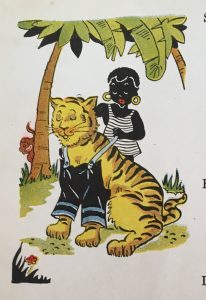 Little Black Sambo dresses a tiger
