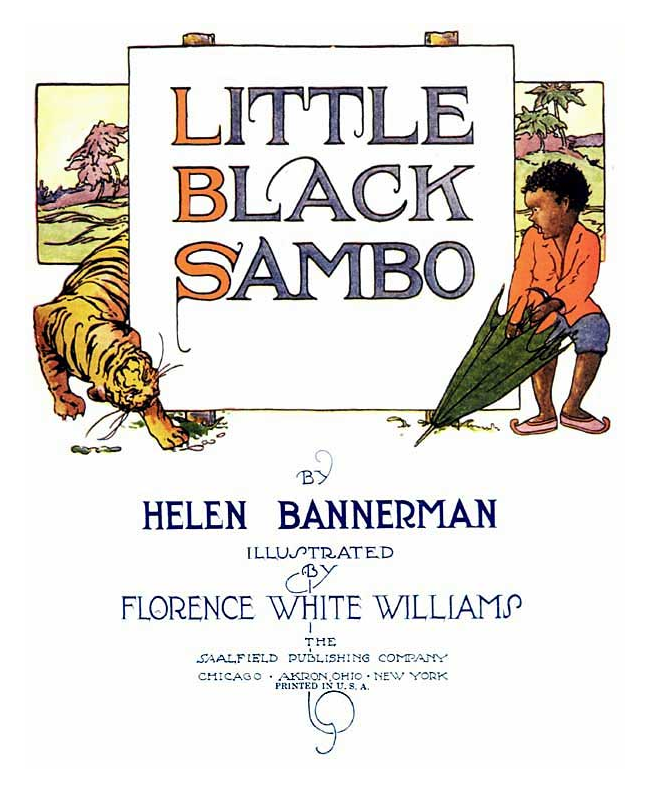 Title page of "Little Black Sambo"